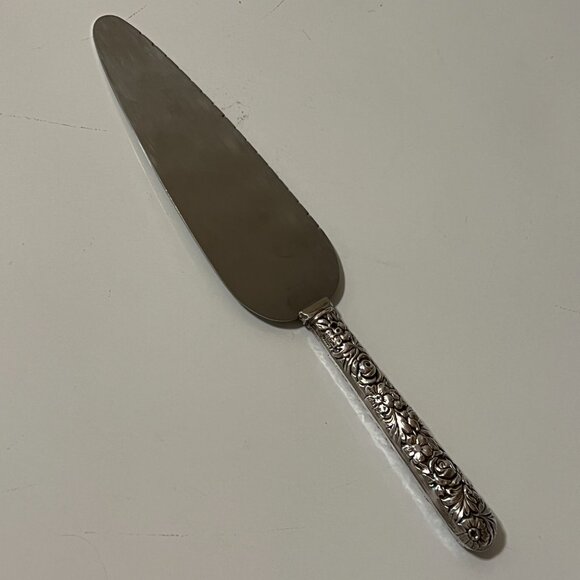 Vintage Repousse Sterling Silver Pie Cake CheeseServer by G.H. French